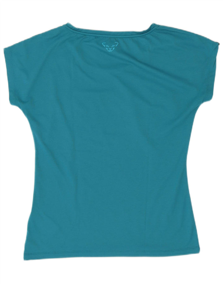 Camiseta feminina Dynafit com estampa gráfica UK 18 XL azul poliéster