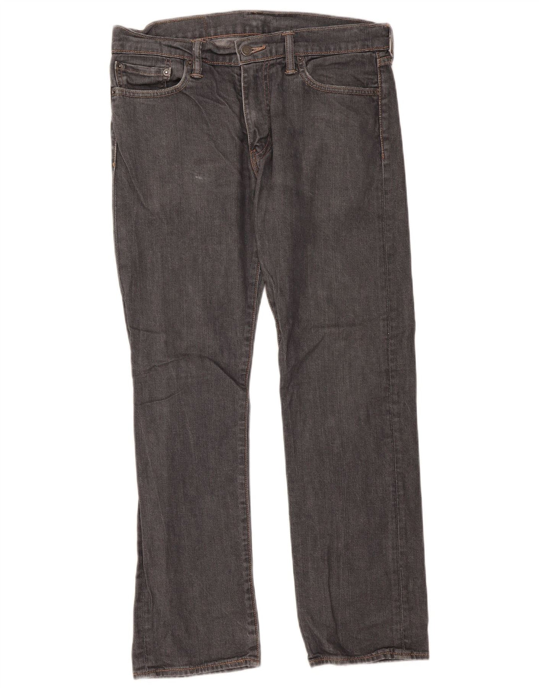Levi's Masculino 504 Straight Jeans W32 L30 Cinza Algodão