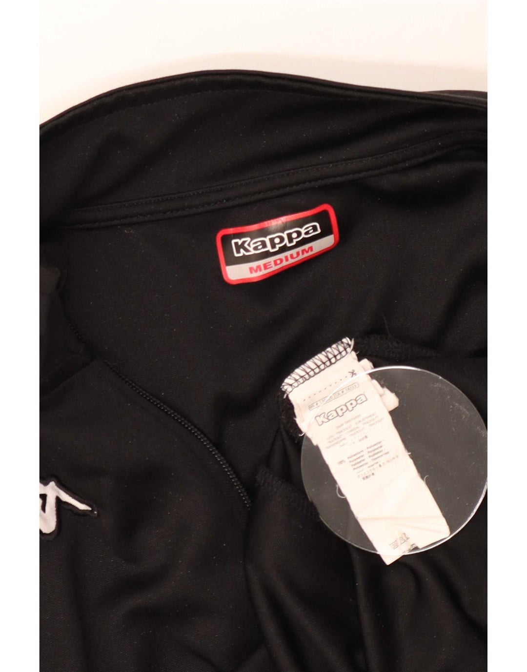 Kappa Mens Treino Top Jaqueta Médio Preto Colourblock Poliéster