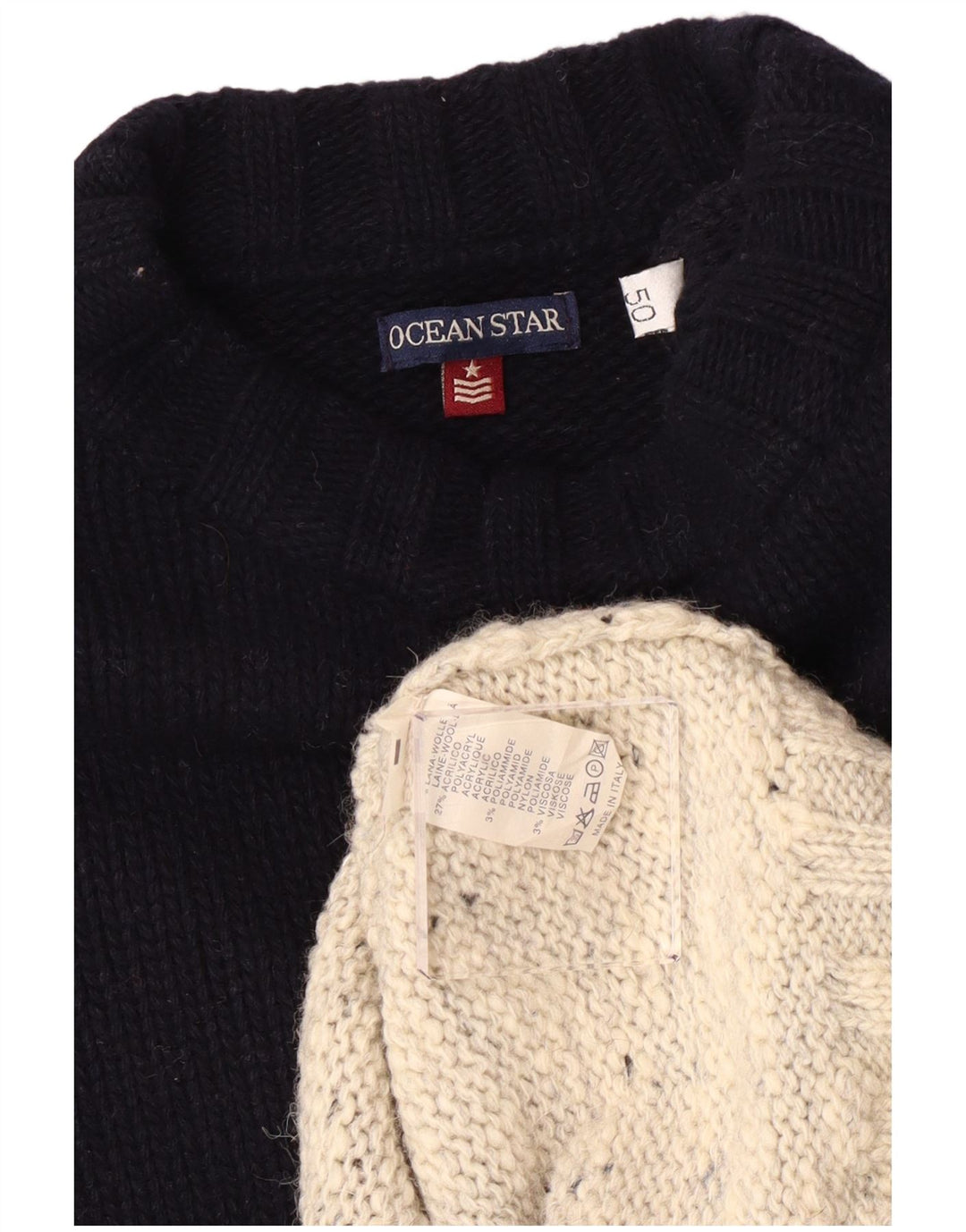 Suéter masculino Ocean Star com gola redonda IT 50 médio multicolorido