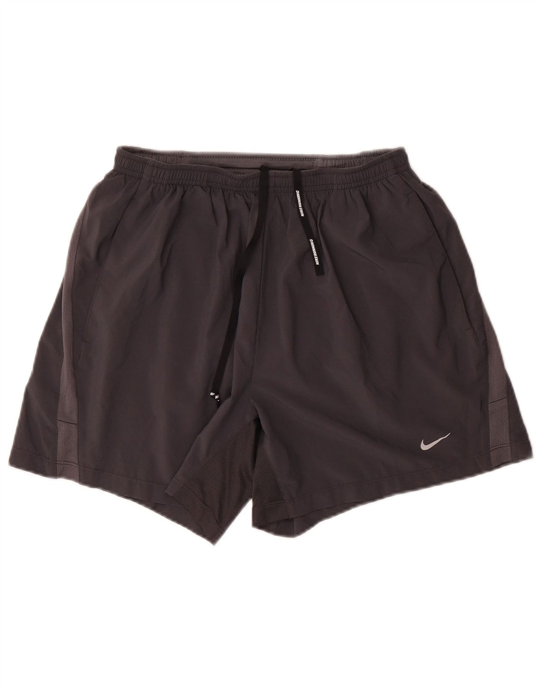 Shorts esportivos masculinos Nike poliéster cinza médio
