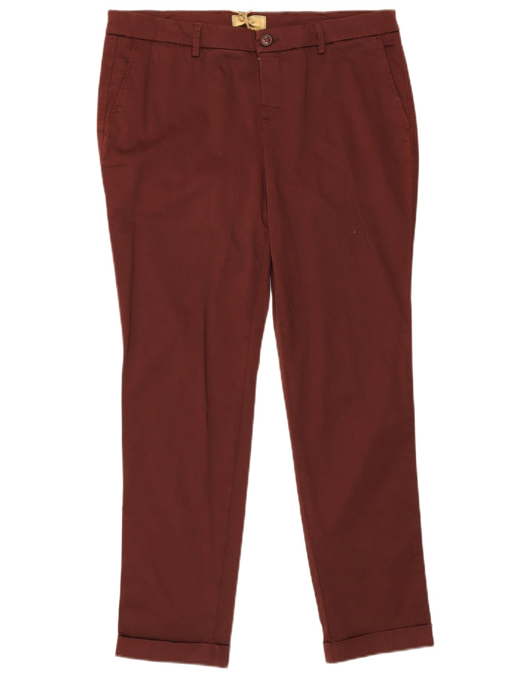 Calça Chino Feminina Slim FAY W31 L29 Algodão Borgonha