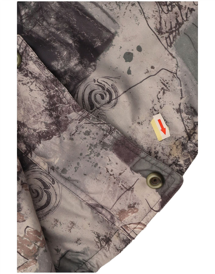 Jaqueta de chuva feminina FUCHS & SCHMITT folgada Reino Unido 16 patchwork cinza grande