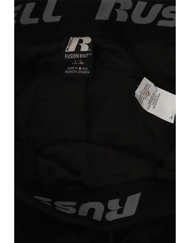 RUSSELL ATLÉTICO Mens Calças de treino Joggers poliéster preto grande