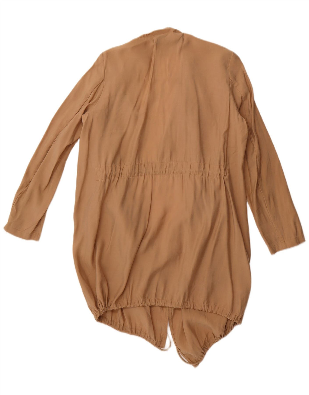 Sobretudo feminino Zara UK 10 pequeno modal bege