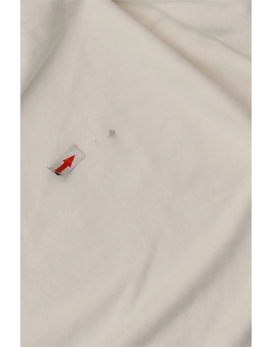 ADIDAS Womens Oversized T-Shirt Top UK 8 Pequeno Algodão Branco