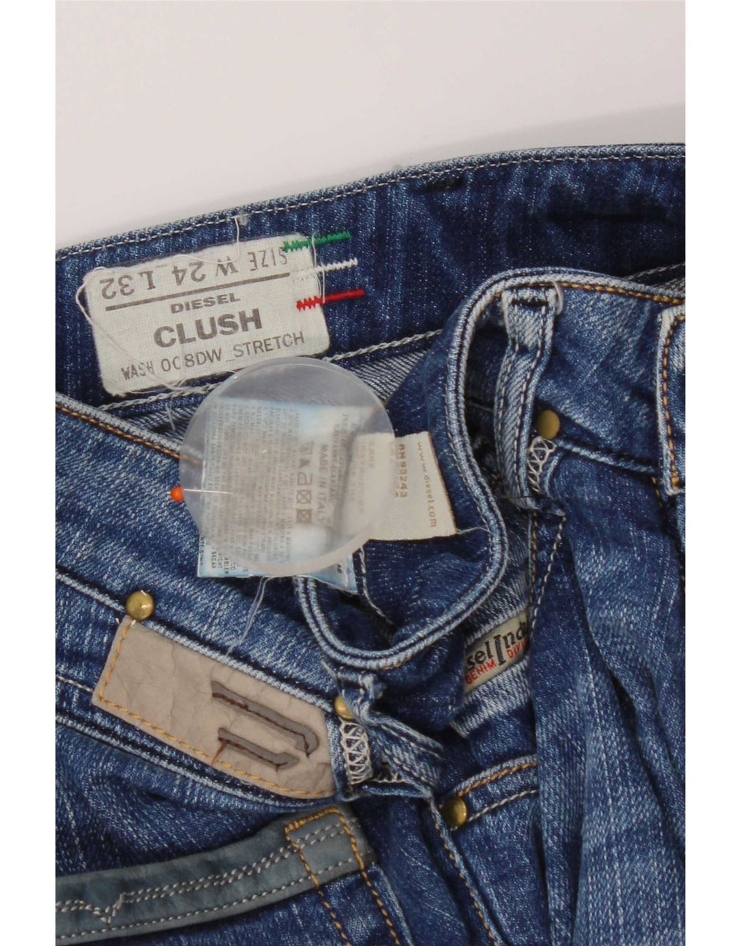 Diesel Feminino Clush Slim Jeans W24 L32 Azul Algodão