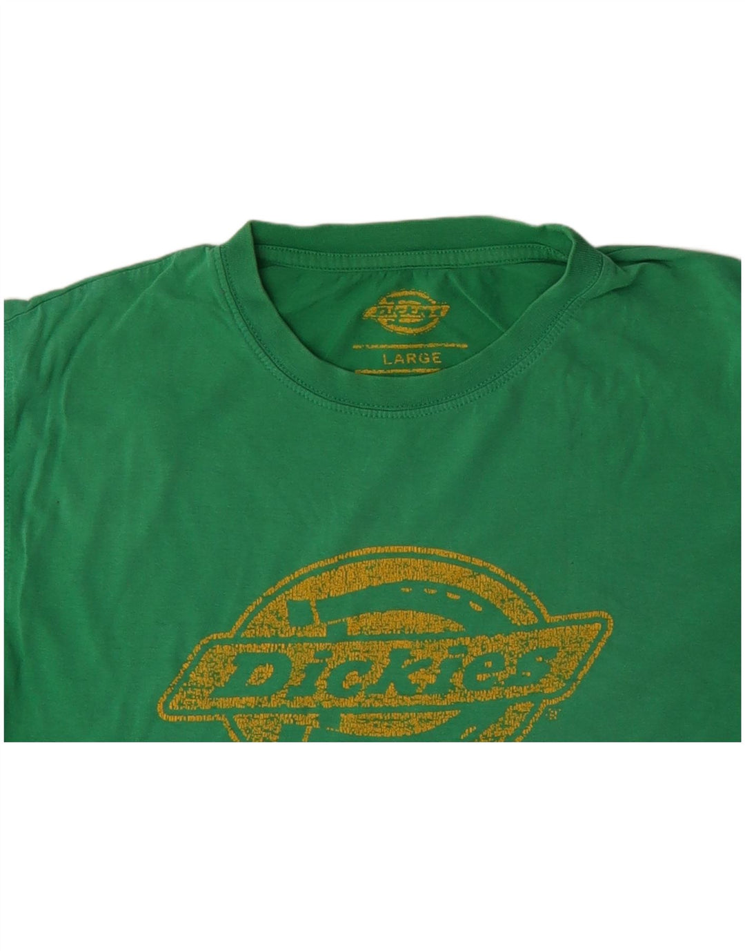 Camiseta masculina gráfica DICKIES Top grande de algodão verde