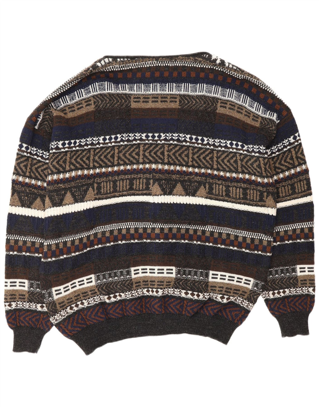 Suéter cardigã masculino ALLISON WINGATE IT 56 2XL multicolorido Fair Isle