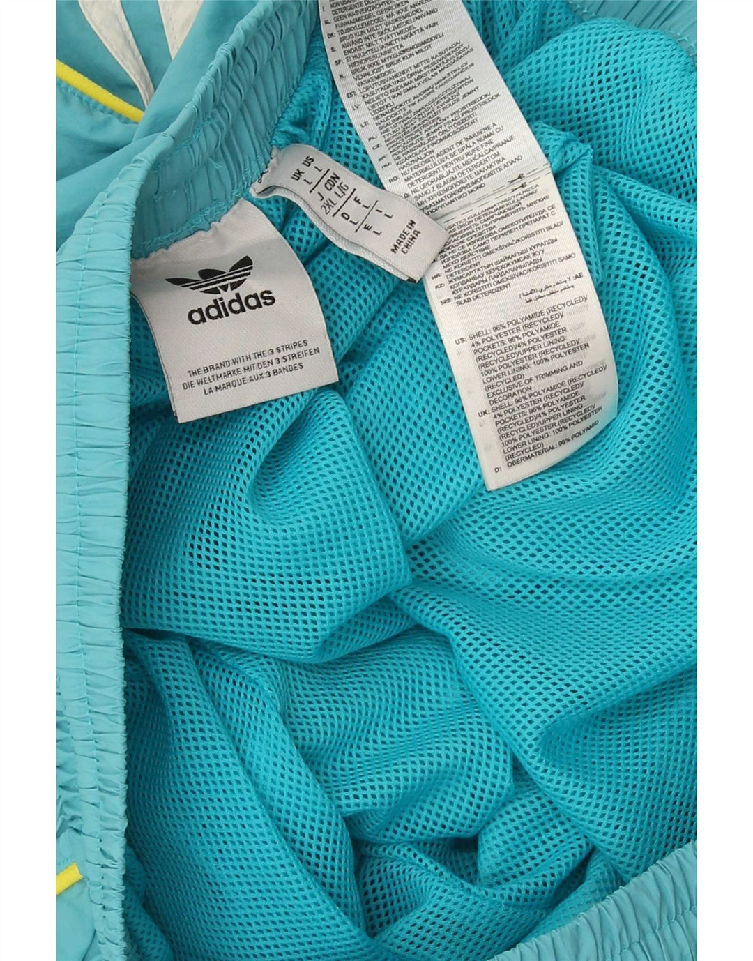 Calça de treino masculina Adidas Joggers grande azul poliamida