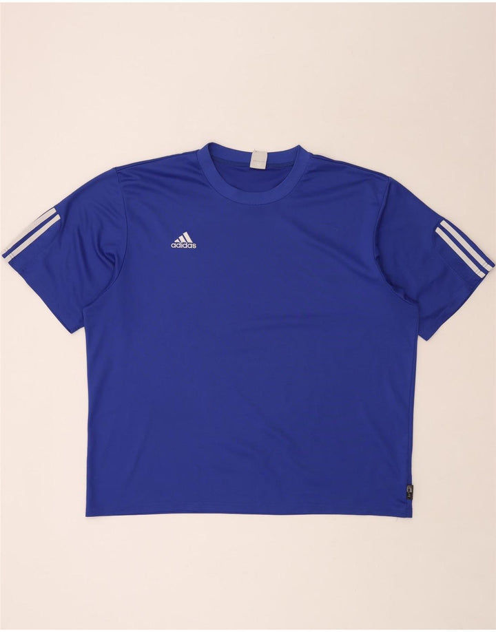 Camiseta Adidas Masculina Climalite Top 2XL Azul Poliéster