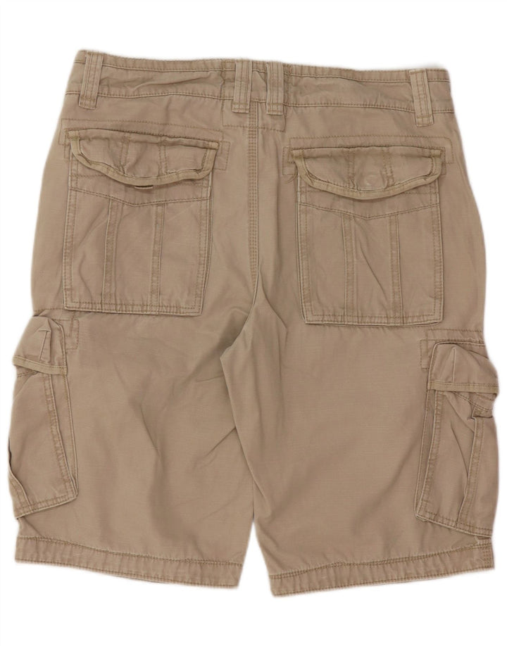 Shorts cargo masculino Fat Face W34 algodão bege grande