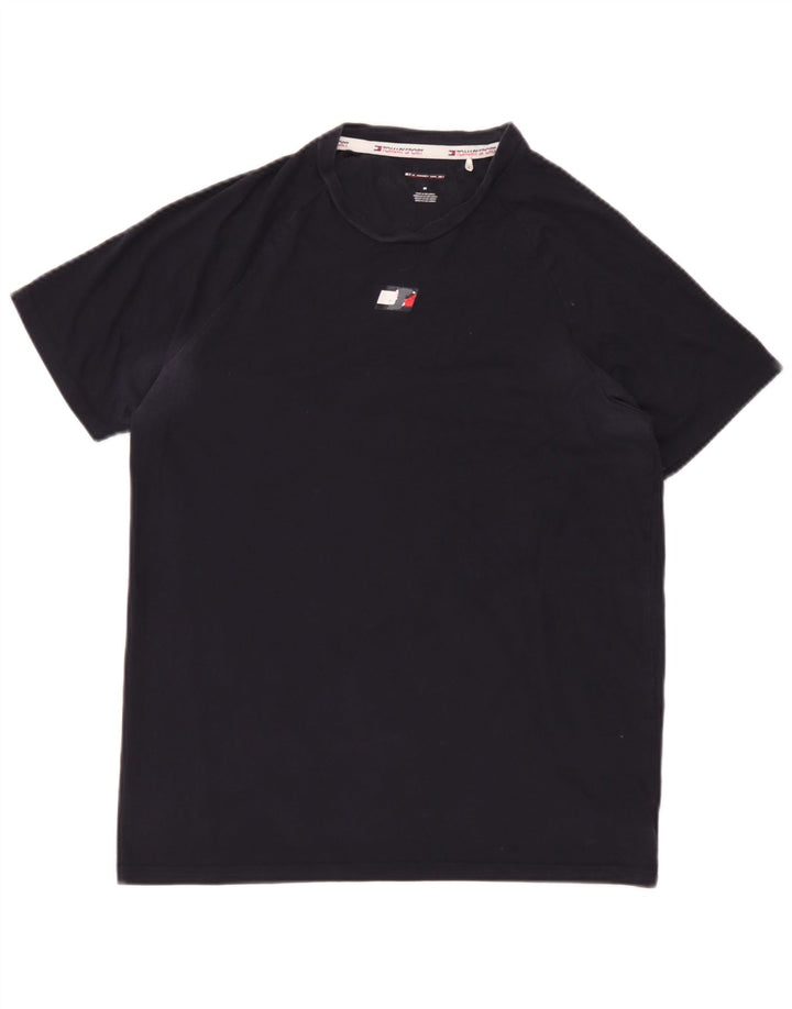 Camiseta masculina Tommy Hilfiger Top médio algodão azul marinho