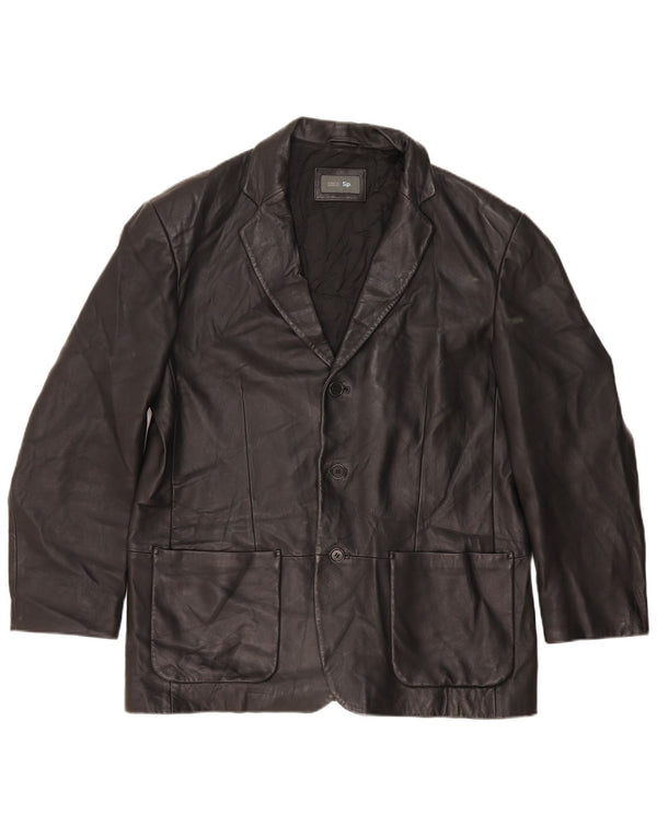 Jaqueta blazer masculina de 3 botões Marks & Spencer Reino Unido 40 grande preta