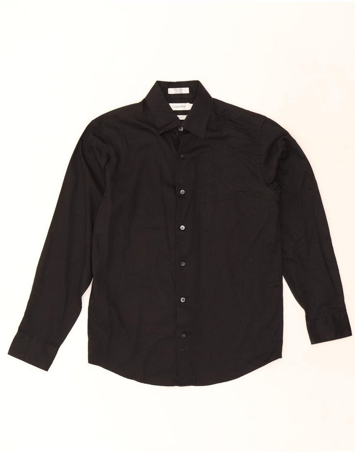 Camisa masculina Calvin Klein 13-14 anos algodão preto
