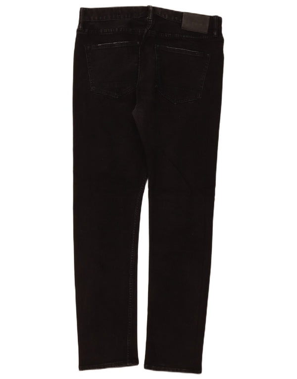 All Saints Mens Jeans Slim W32 L32 Algodão Preto
