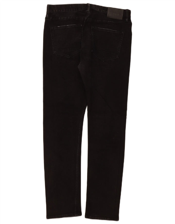 All Saints Mens Jeans Slim W32 L32 Algodão Preto