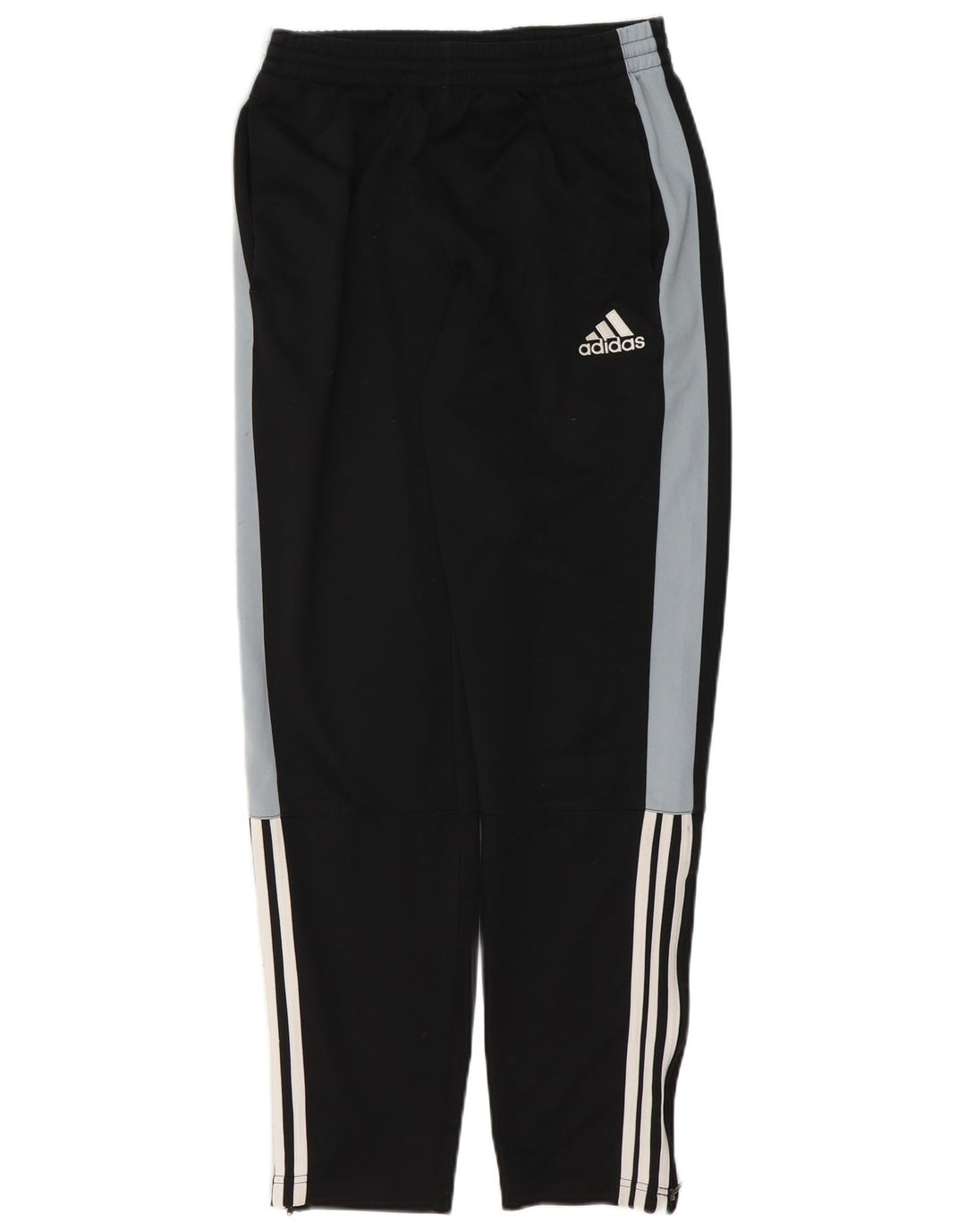 Calças de treino Adidas meninos 15-16 anos preto colorblock poliéster