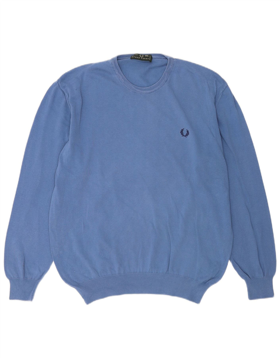 Fred Perry Suéter masculino com gola redonda 2XL algodão azul