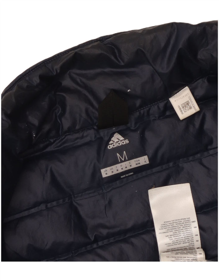 Jaqueta acolchoada masculina ADIDAS UK 38 poliéster azul marinho médio