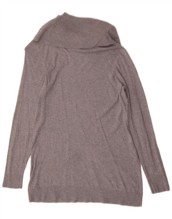 Suéter feminino Michael Kors com gola redonda Reino Unido 16 grande cinza manchado