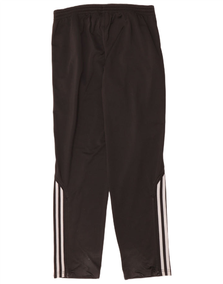 Calças de treino masculinas Adidas UK 36/38 poliéster preto pequeno