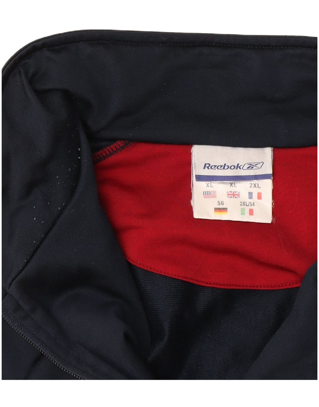 Reebok Mens Tracksuit Top Jacket XL Azul Marinho Colorblock