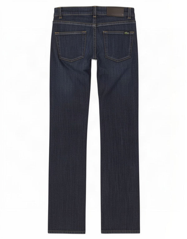 Jeans Lacoste Bootcut Feminino UK 6 XS W26 L32 Azul Marinho Algodão