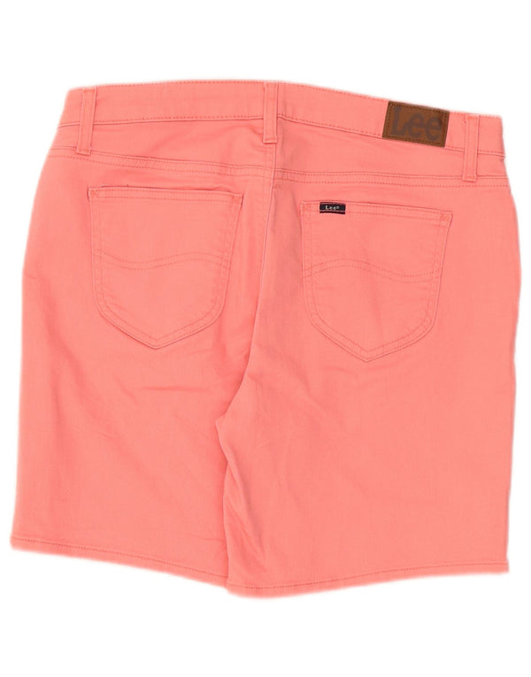 Shorts jeans feminino Lee de cintura média com ajuste regular W34 grande rosa