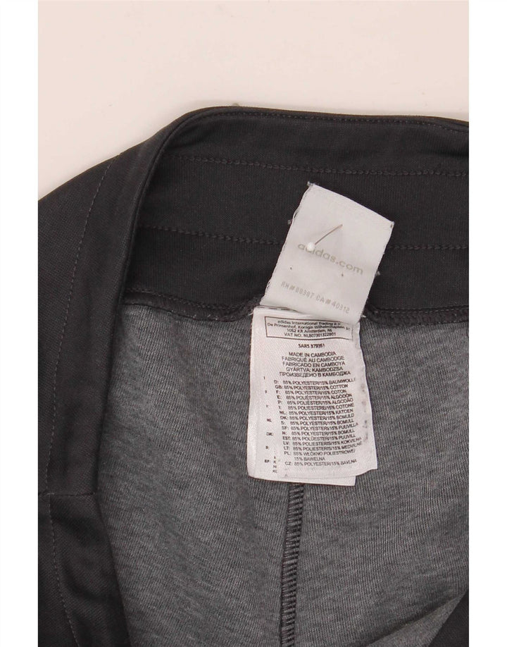 Adidas Womens Graphic Tracksuit Calças UK 12 Médio Preto Poliéster