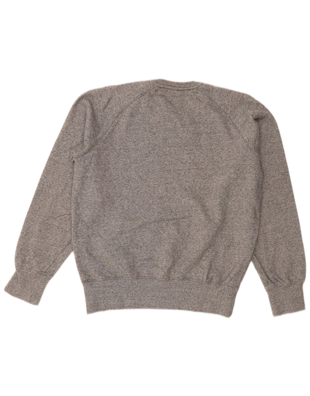 Champion moletom feminino jumper UK 14 algodão manchado cinza médio