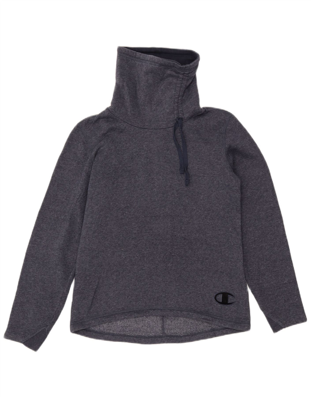 CHAMPION Suéter feminino com capuz UK 12 médio azul marinho