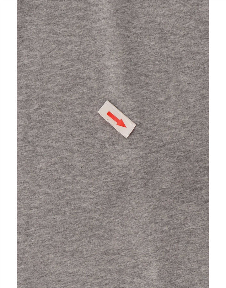 Camiseta Adidas Masculina Graphic Top Grande Algodão Cinza