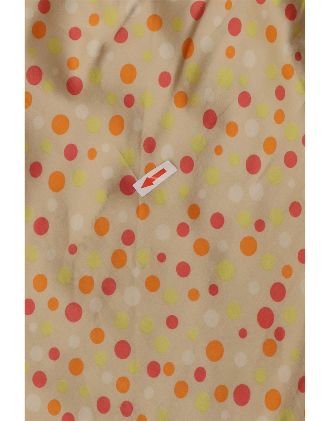 Saia maxi feminina VINTAGE W26 pequena bolinha bege