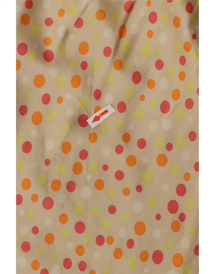 Saia maxi feminina VINTAGE W26 pequena bolinha bege