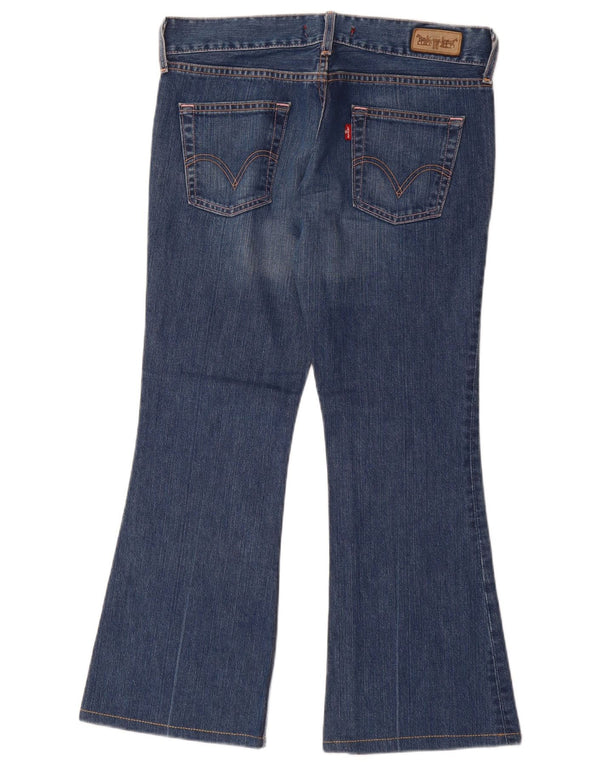 Calça jeans feminina Levi's Marissa Square Cut Bootcut W31 L30 azul algodão