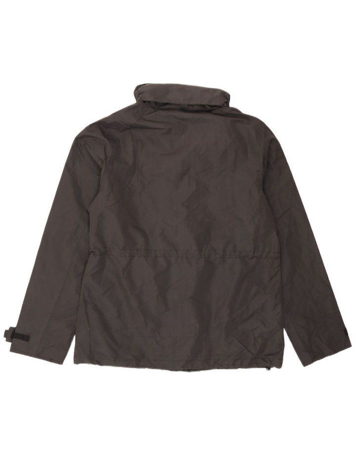 Jaqueta de chuva feminina com capuz Mountain Warehouse UK 12 poliamida preta média