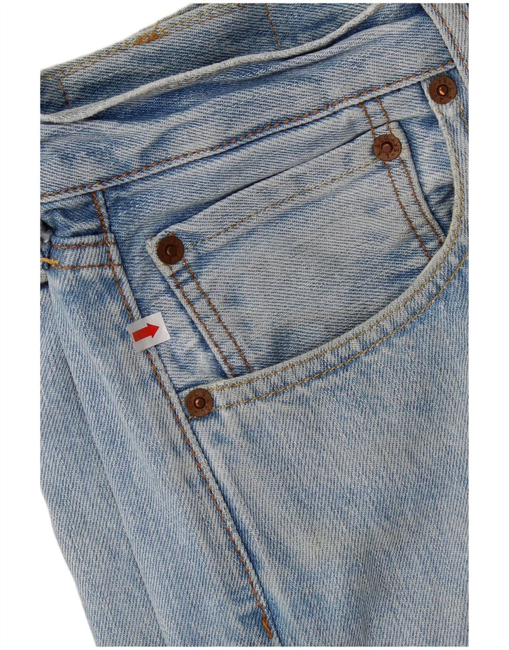 Levi's Masculino 501 Straight Jeans W32 L30 Azul Algodão