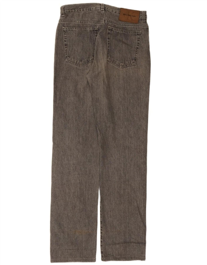 Calça jeans reta feminina CALVIN KLEIN W29 L31 algodão cinza