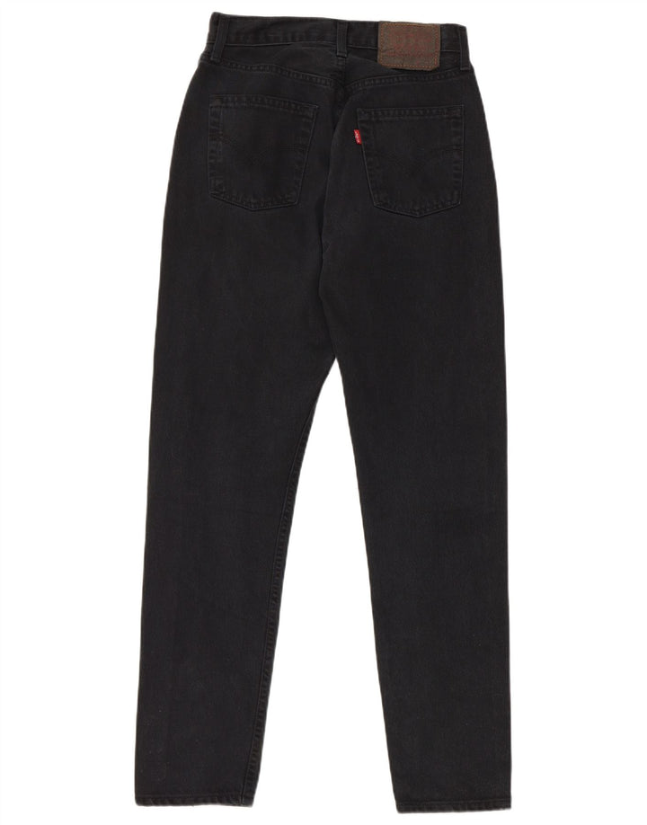 Jeans slim feminino LEVI'S W29 L30 algodão preto