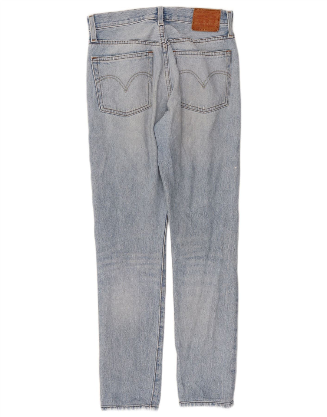 Calça jeans feminina Levi's 501 Straight W25 L30 azul algodão