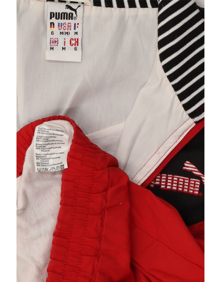 Puma Mens Tracksuit Top Jacket Médio Vermelho Colorblock Poliéster