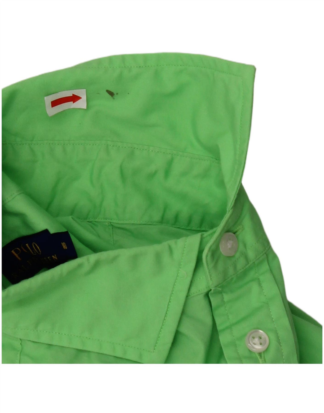 Camisa feminina POLO RALPH LAUREN EUA 10 grande algodão verde