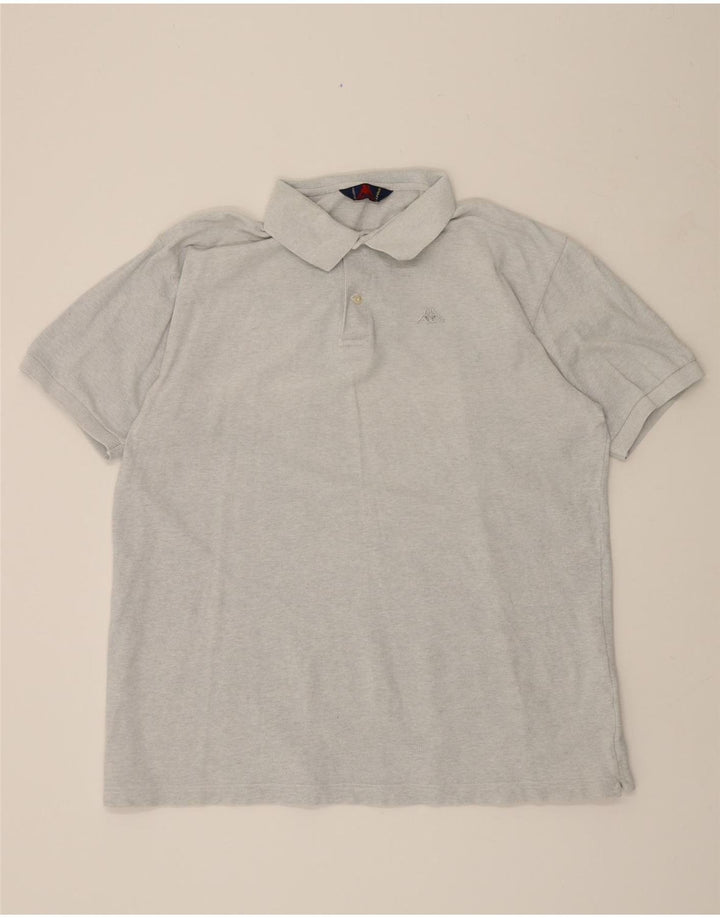 KAPPA Mens Polo Shirt Large Grey Cotton Vintage Kappa and Second-Hand Kappa from Messina Hembry 