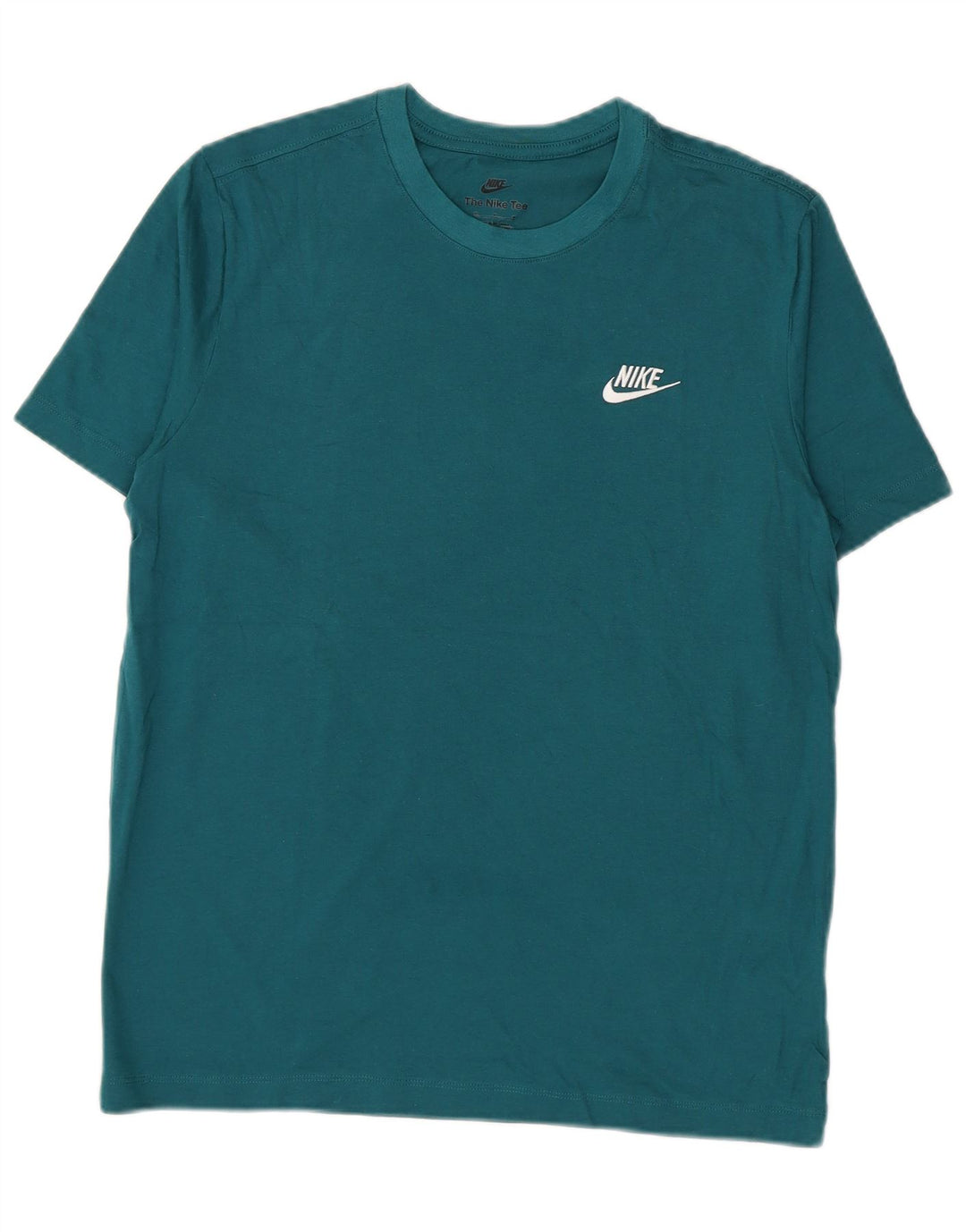 Nike Mens Camiseta Top Médio Algodão Verde