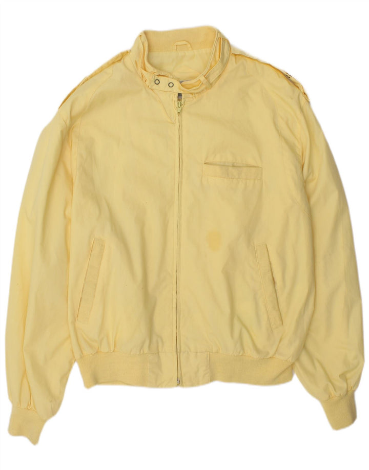 Jaqueta bomber masculina vintage UK 38 amarelo médio