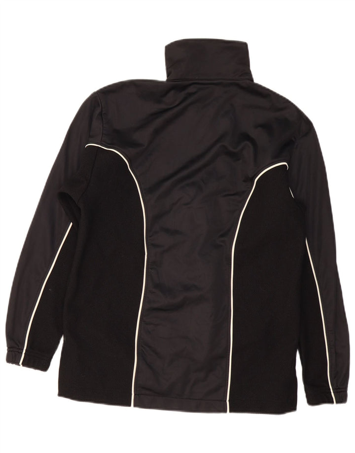 Asics Womens Tracksuit Top Jacket UK 10 Pequeno Preto