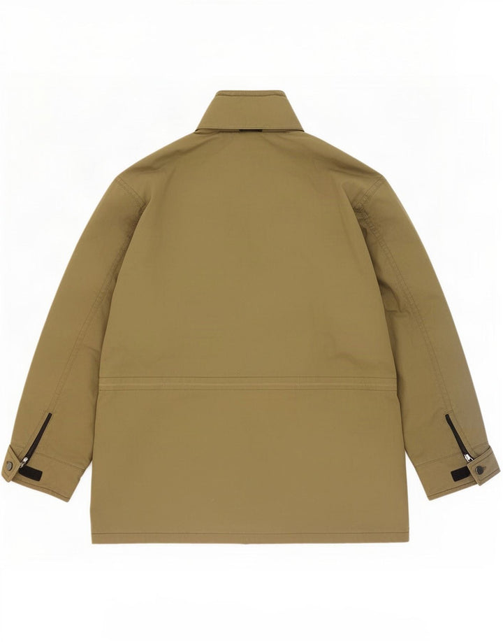 Jaqueta corta-vento masculina Marks & Spencer Reino Unido 44/46 XL algodão cáqui