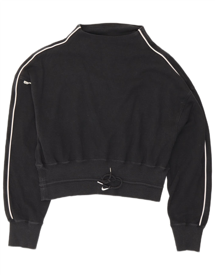 Moletom feminino Nike Jumper UK 14 médio preto algodão