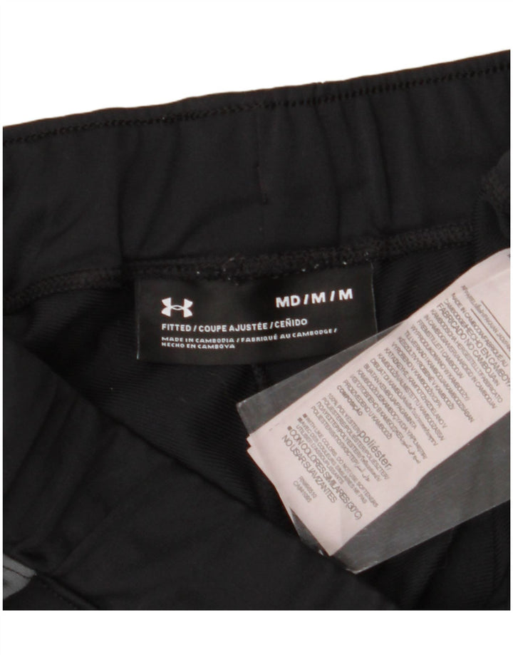 Calça de treino masculina Under Armour médio preto colorblock poliéster